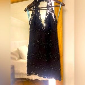 Elegant Black Lace Dress